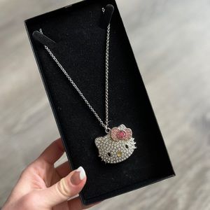 Hello Kitty Crystal Pendant Necklace